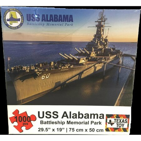 TEXAS TOY DISTRIBUTION 2 mm USS Alabama Cardboard Puzzle - 1000 Piece TE80867